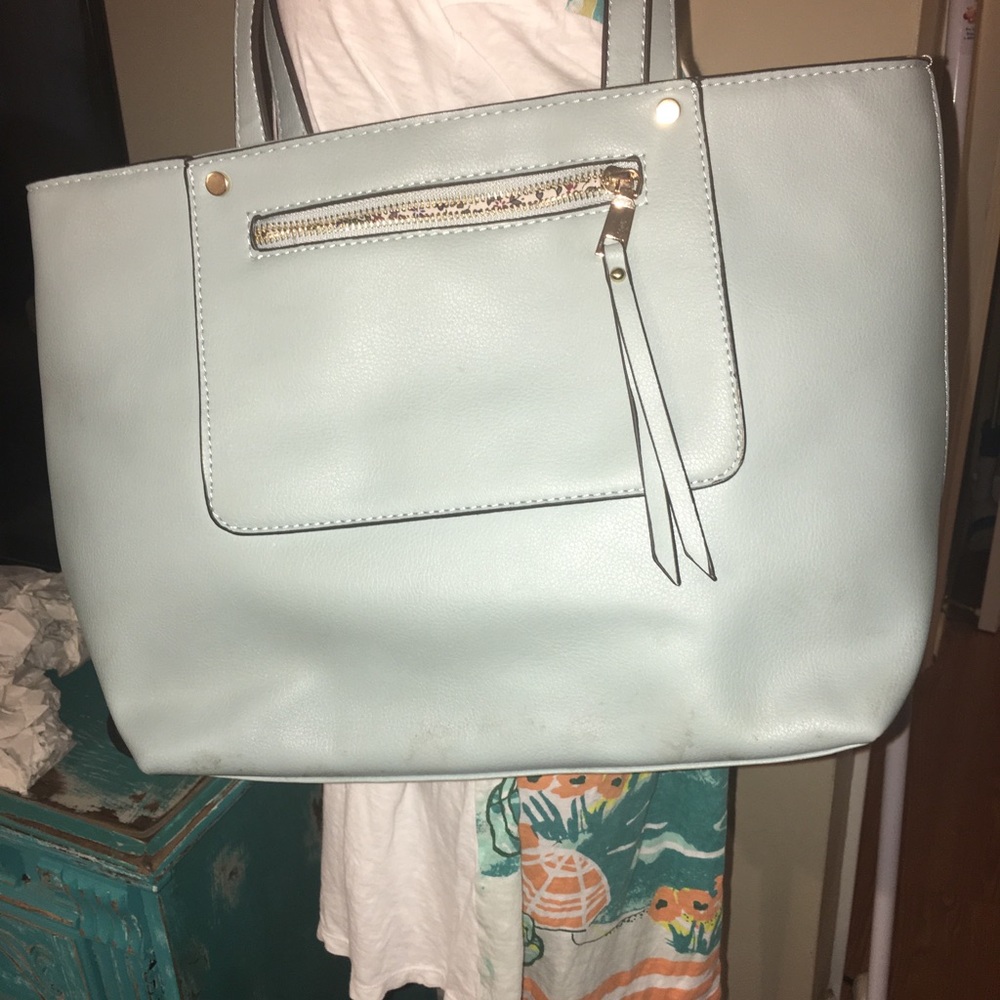 Blue no brand purse big carried a couple of times